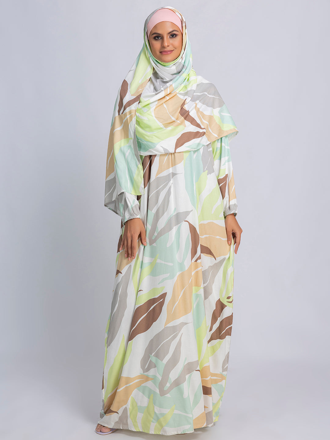 pastel abaya dress Lujain Abaya