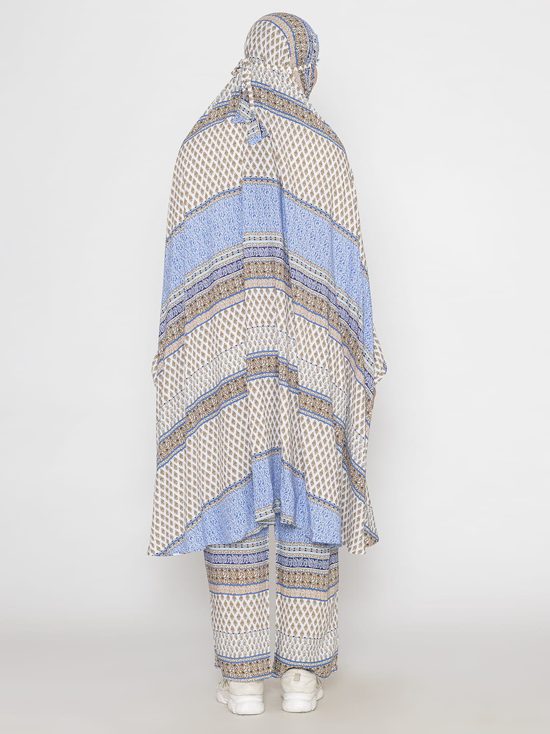 Royal Print Co-ords Set Mixed Blue