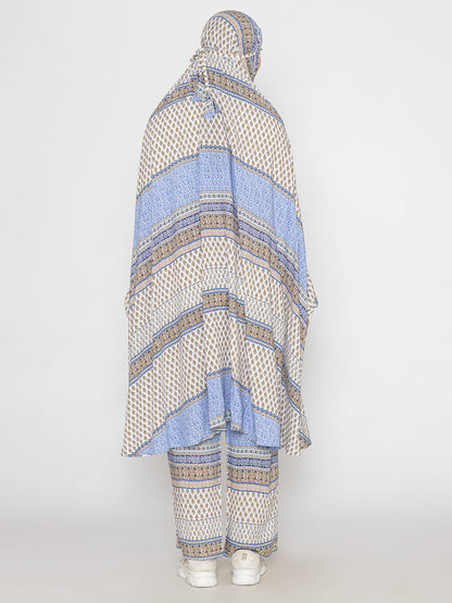 Royal Print Co-ords Set Mixed Blue