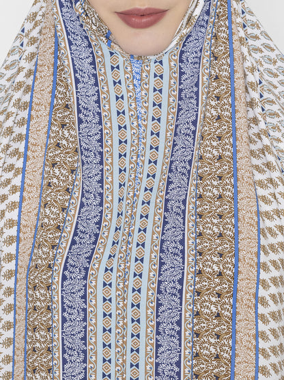 Royal Print Co-ords Set Mixed Blue