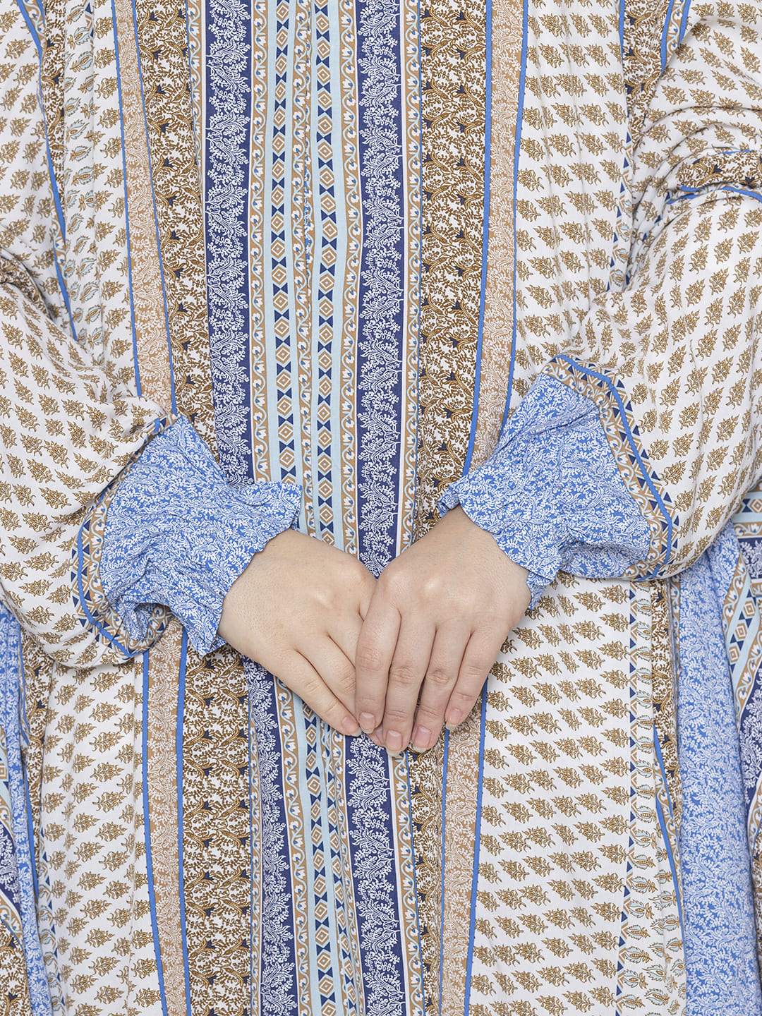 Royal Print Co-ords Set Mixed Blue