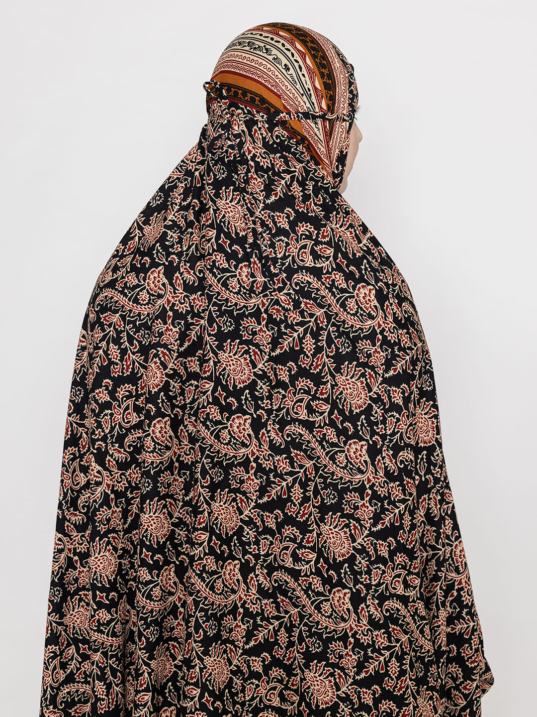 Floral Print Co-ords Set Panel Brown