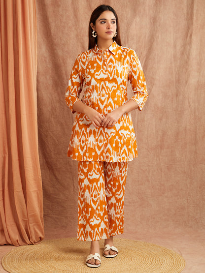 Amber Ikat Printed Co-Ord Set – Bold & Breezy Everyday Wear
