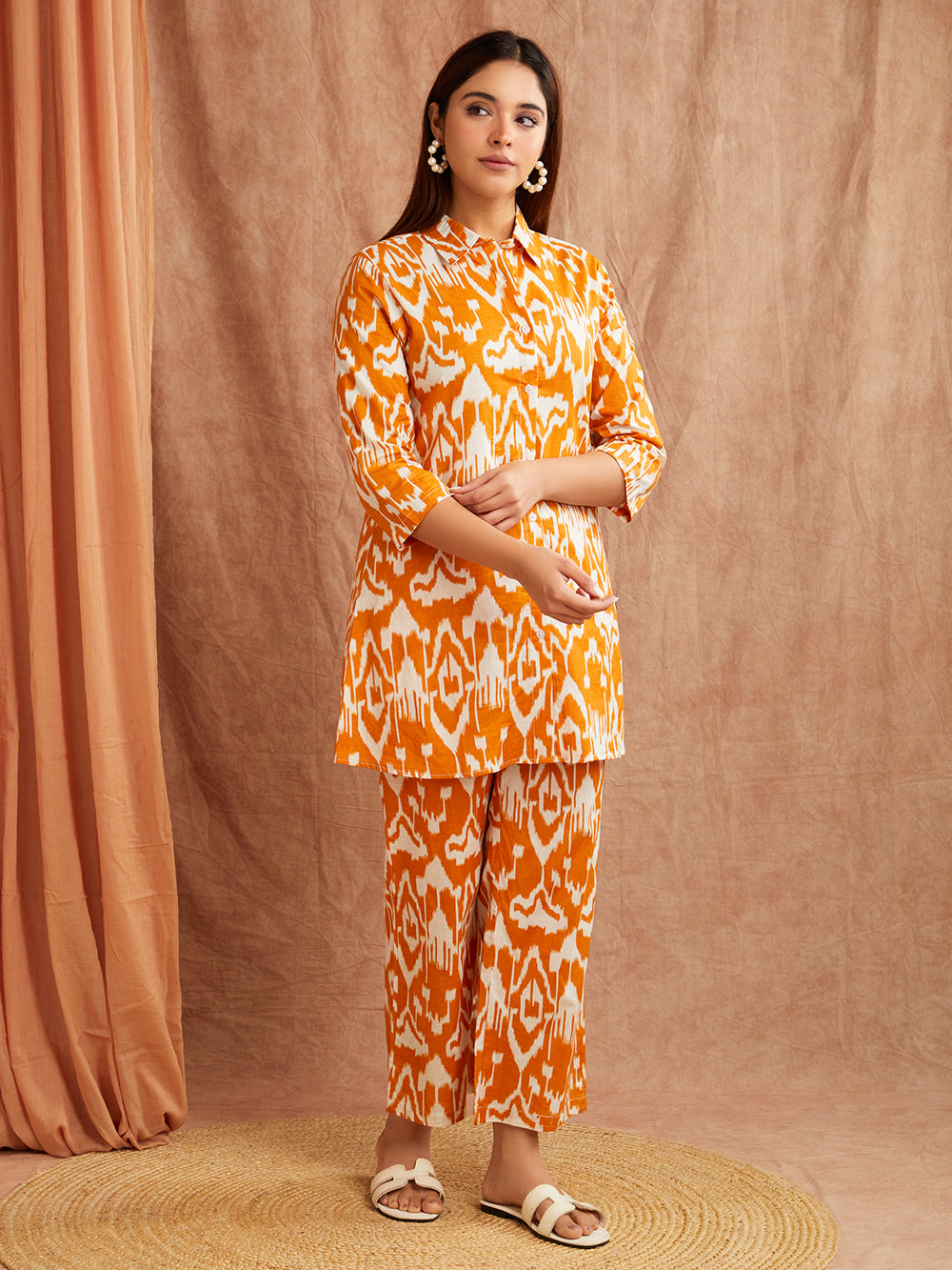 Amber Ikat Printed Co-Ord Set – Bold & Breezy Everyday Wear