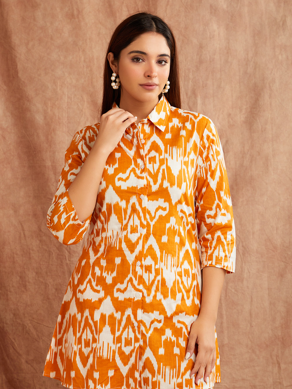 Amber Ikat Printed Co-Ord Set – Bold & Breezy Everyday Wear