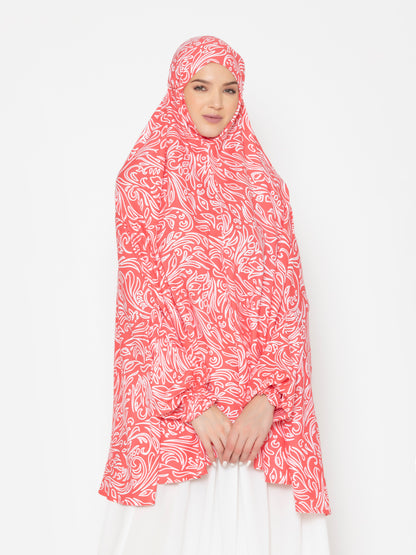 Printed Shibori Viscose Namaz Makhna with Digital Print