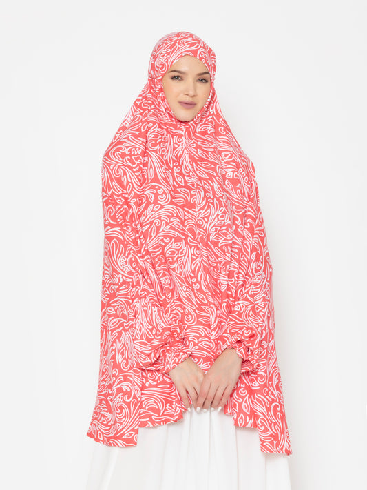 Printed Shibori Viscose Namaz Makhna with Digital Print