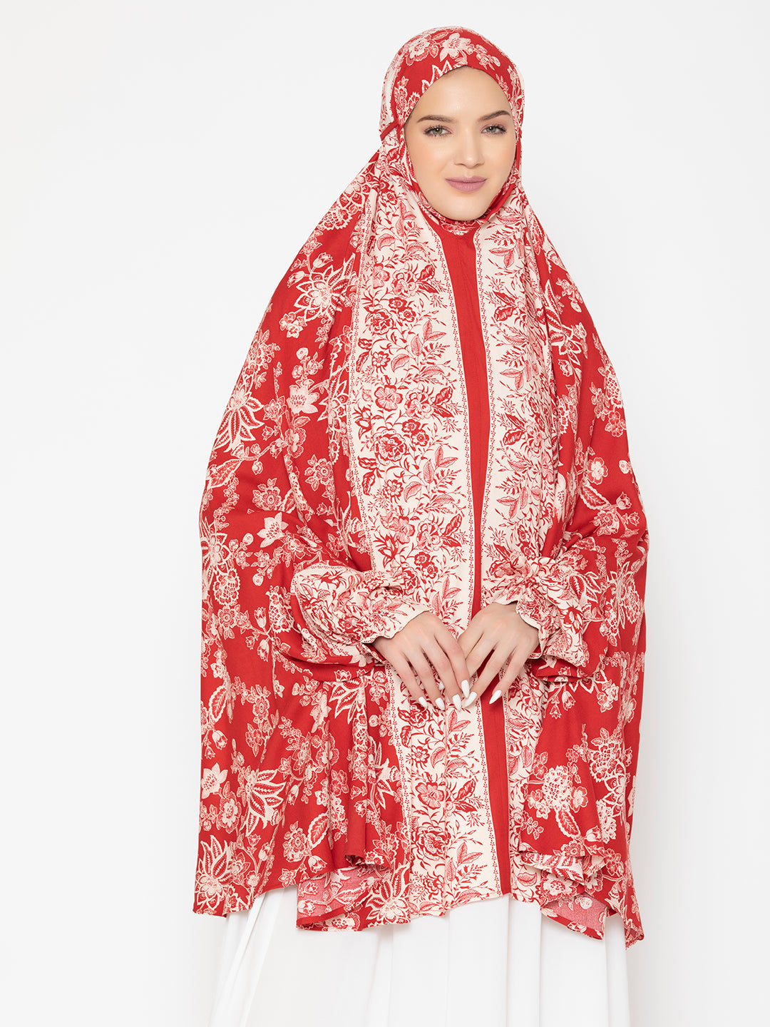 Floral Patterned Namaz Dupatta