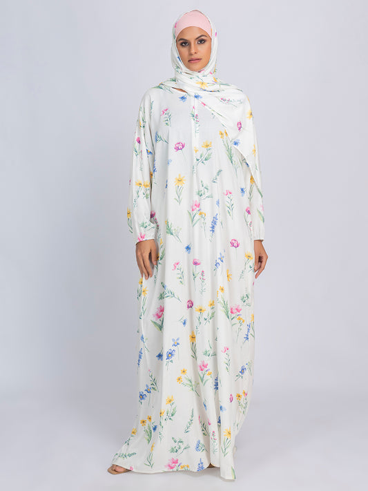 Floral Bliss Modest prayer Dress