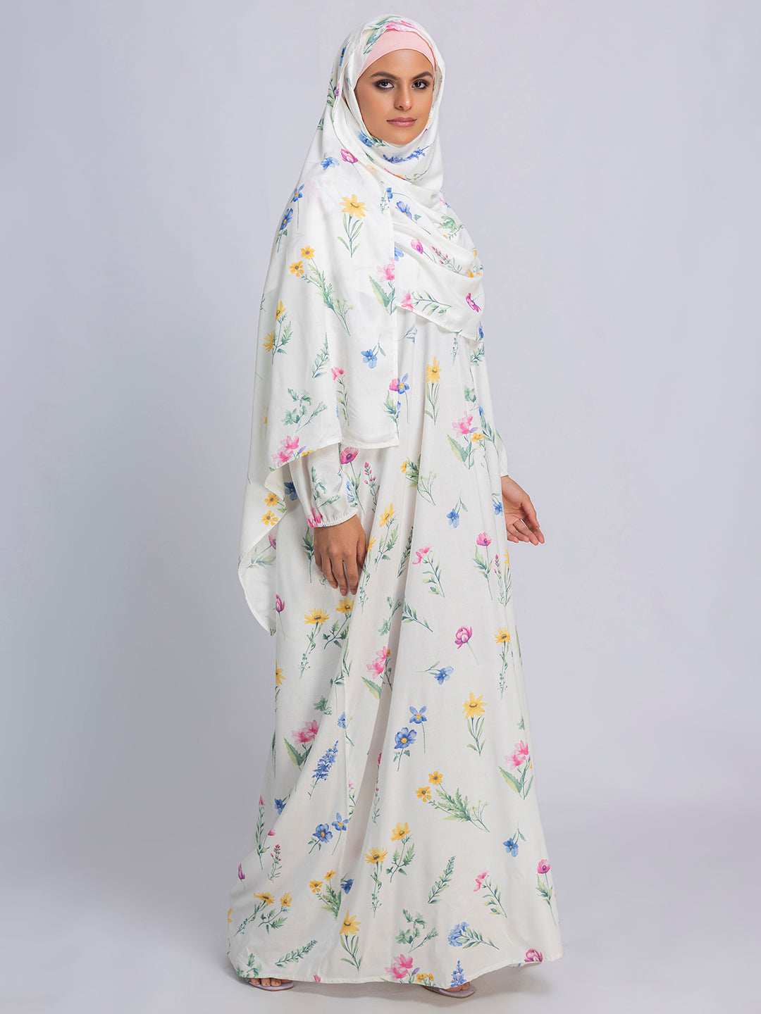 Floral Bliss Modest prayer Dress