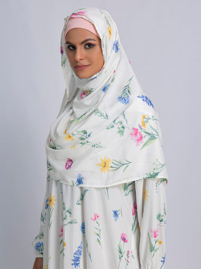 Floral Bliss Modest prayer Dress