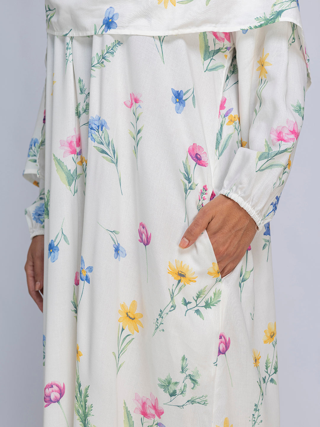 Floral Bliss Modest prayer Dress