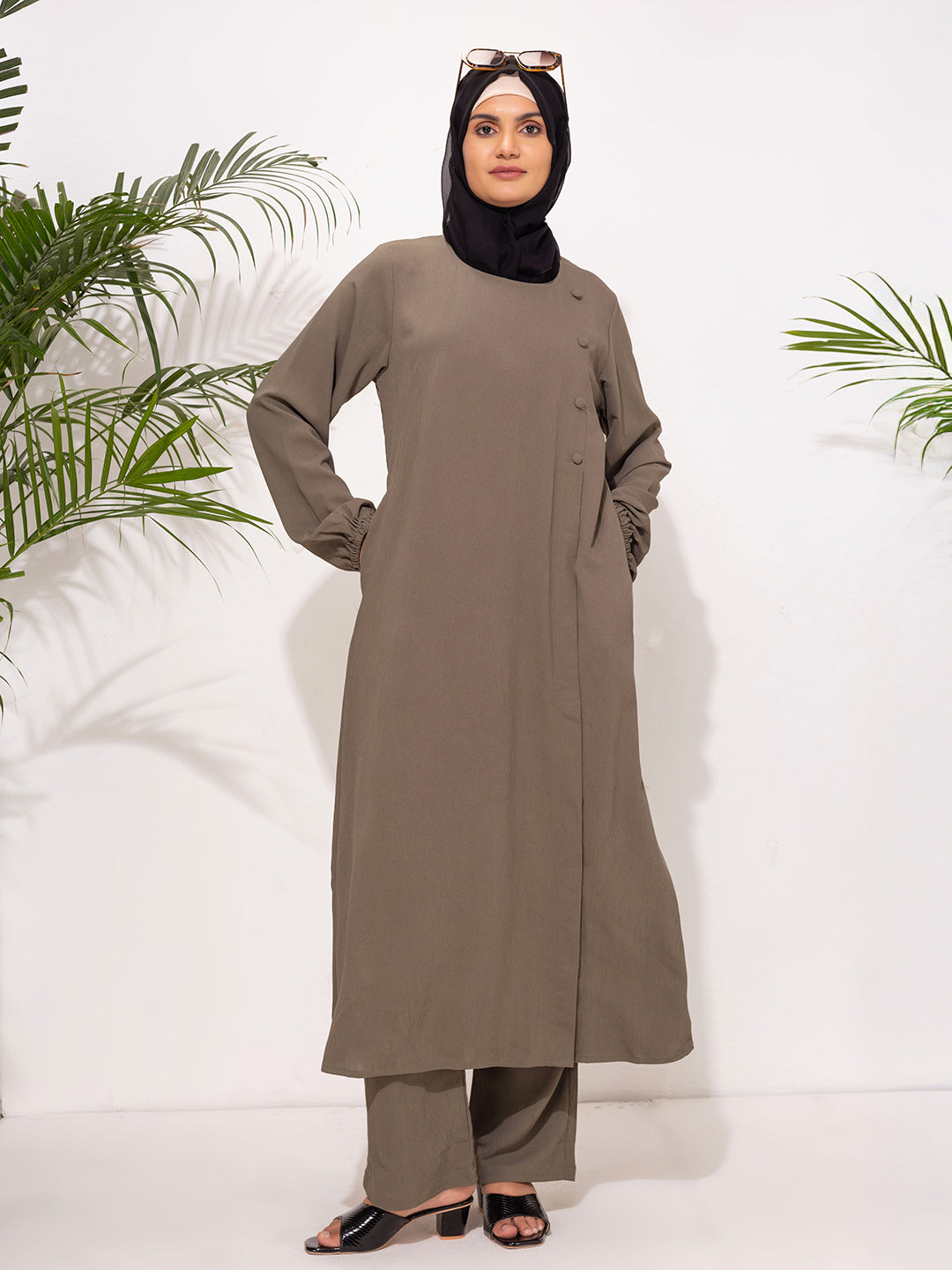 Olive Green Two-Piece Set