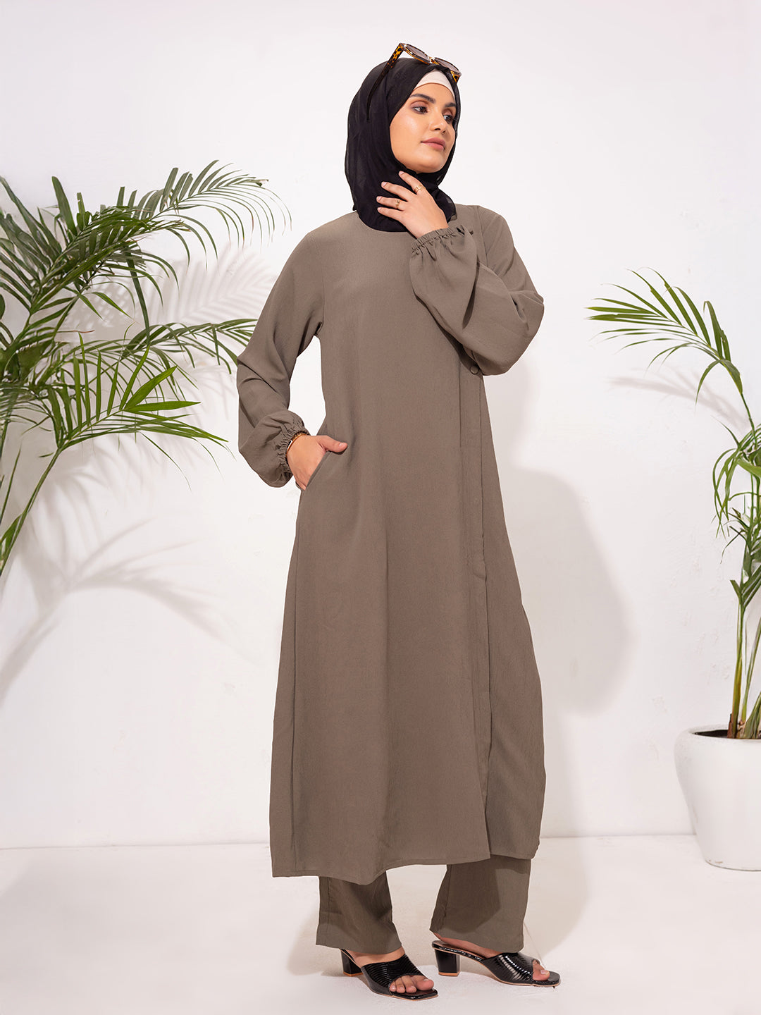 Olive Green Two-Piece Set