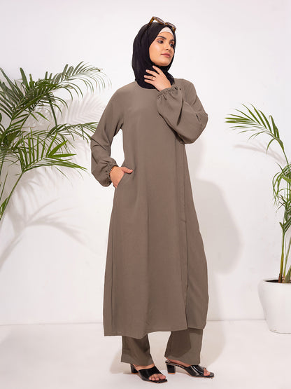 Olive Green Two-Piece Set