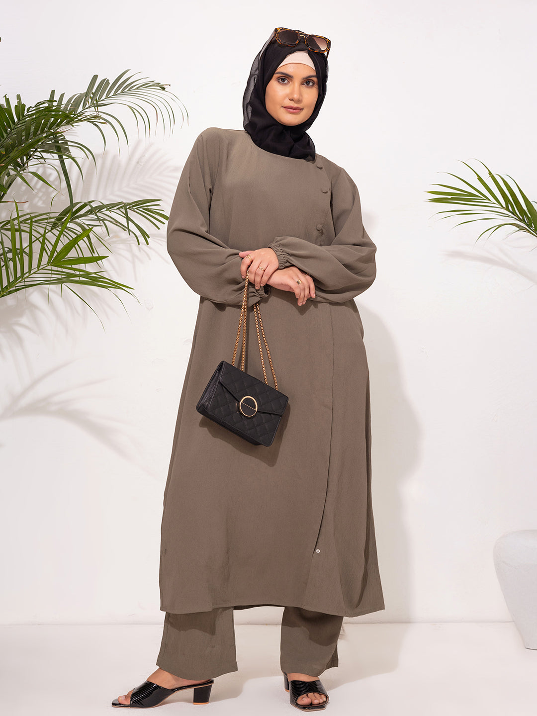 Olive Green Two-Piece Set