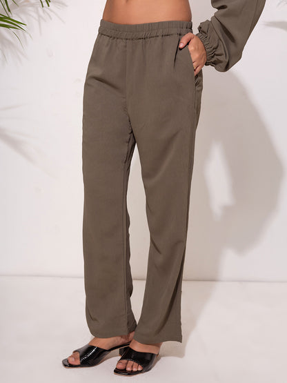 Olive Green Two-Piece Set