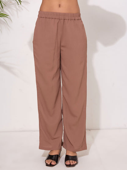 Modest Long Sleeve cord Set – Cocoa Brown