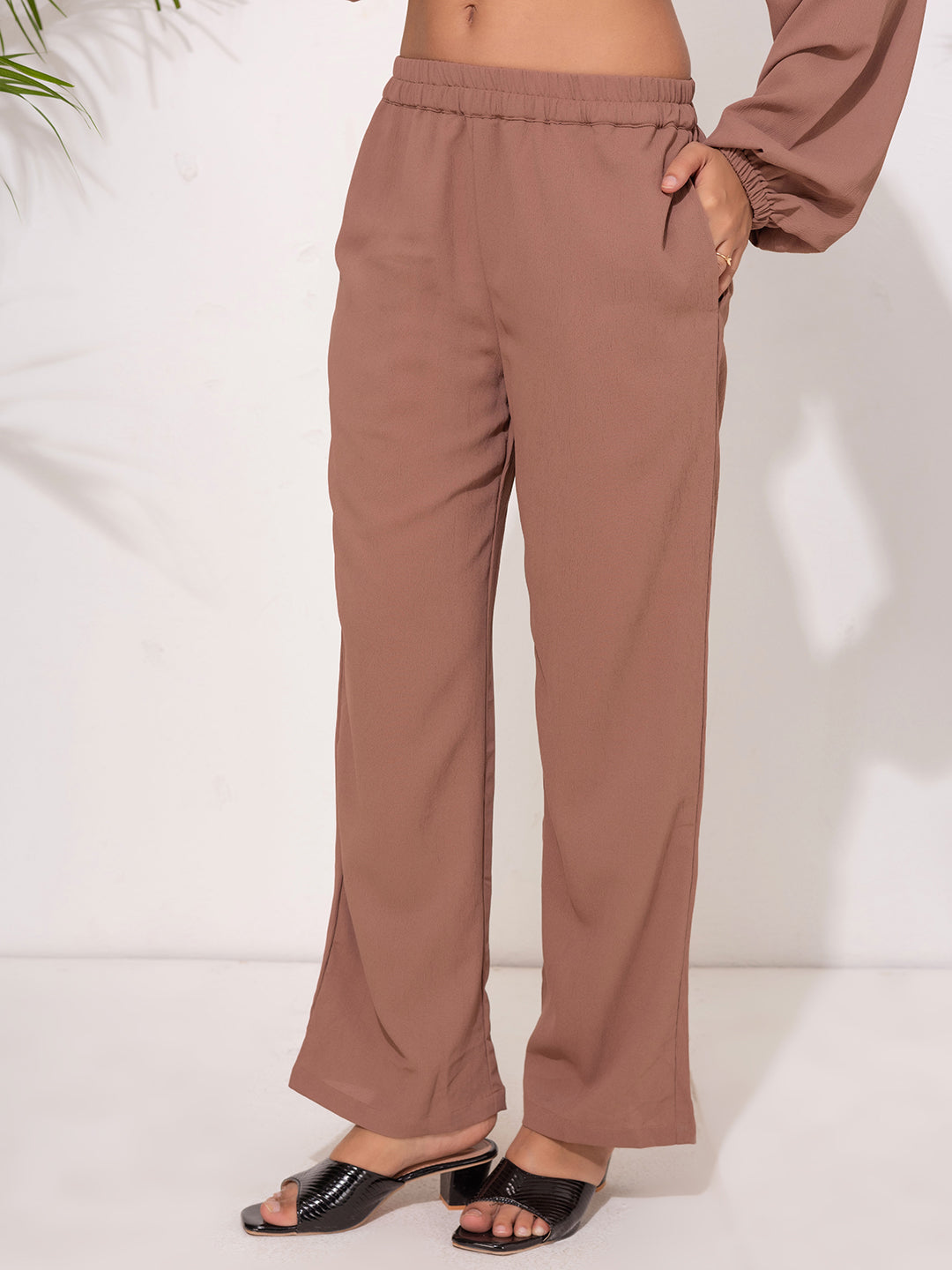 Modest Long Sleeve cord Set – Cocoa Brown