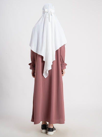 Single Layer Khimar in CYK fabric