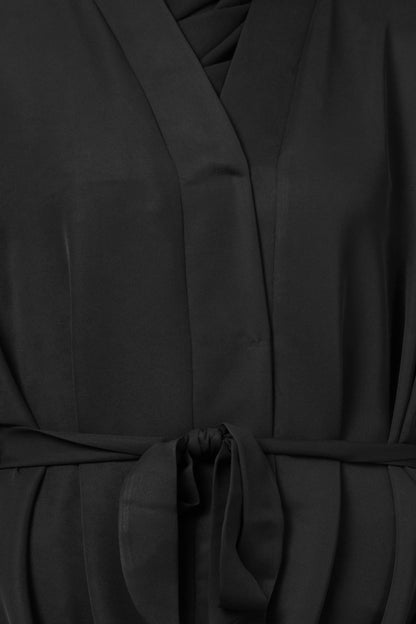 Pleated Abaya With Scarf