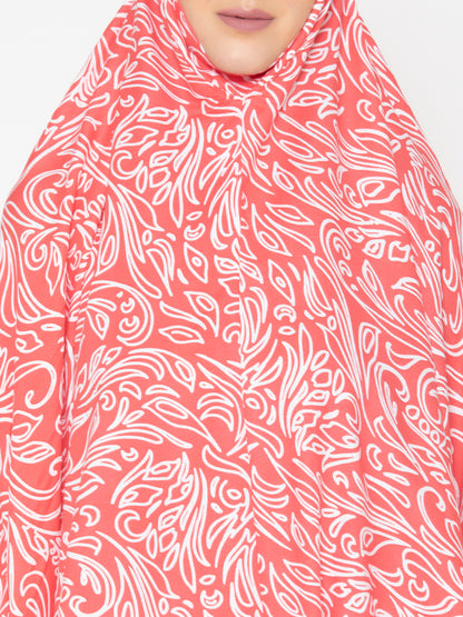 Printed Shibori Viscose Namaz Makhna with Digital Print