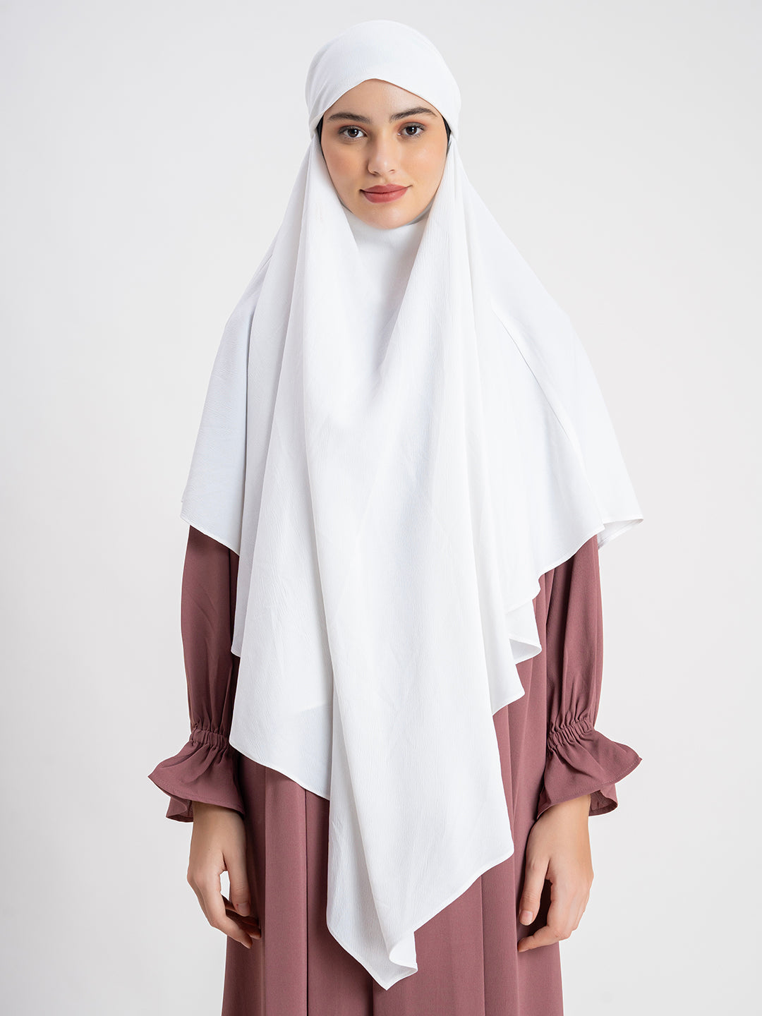 Single Layer Khimar in CYK fabric