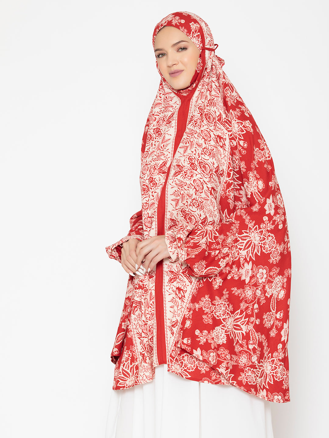 Floral Patterned Namaz Dupatta
