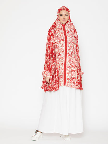 Floral Patterned Namaz Dupatta
