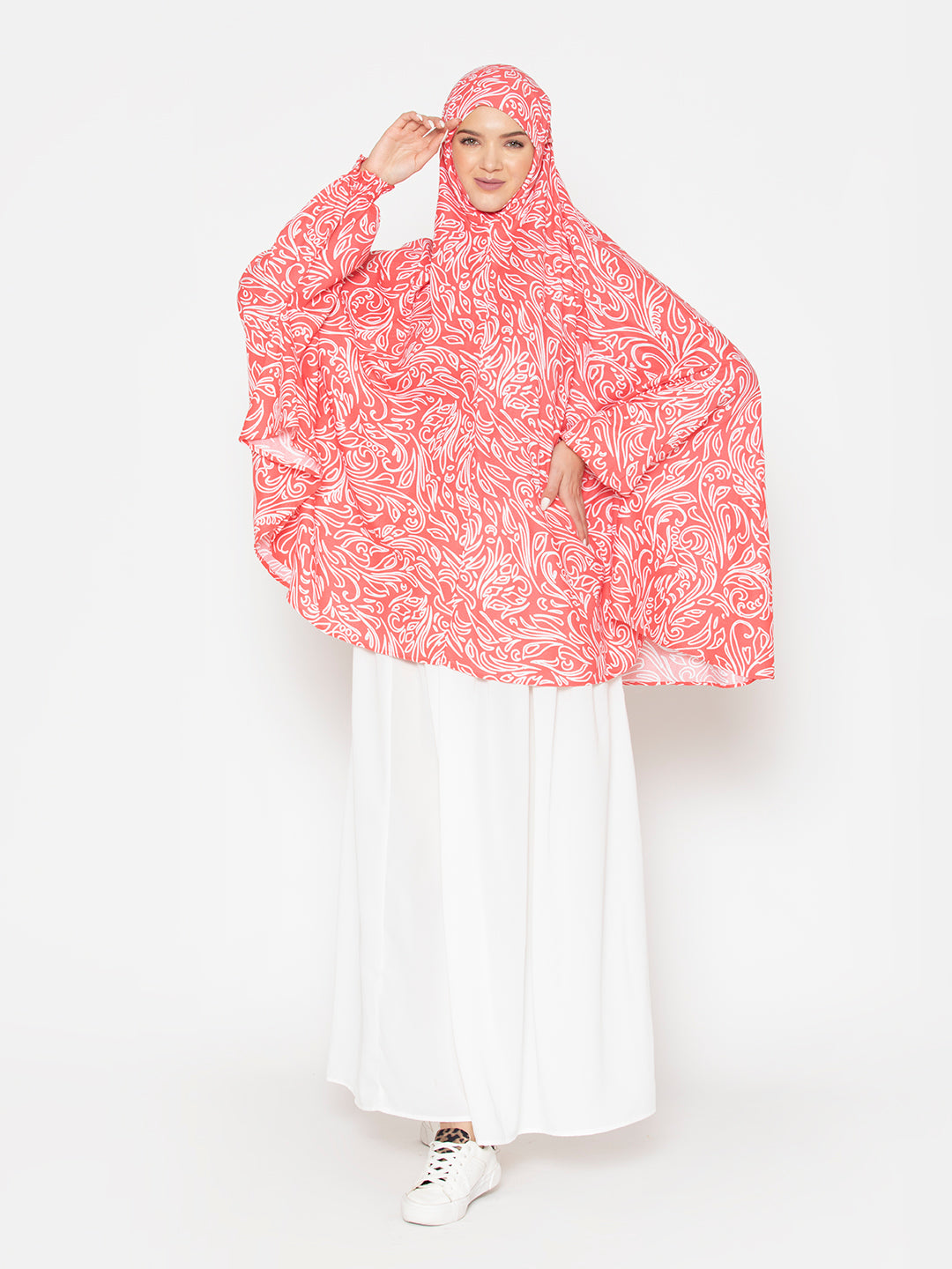 Printed Shibori Viscose Namaz Makhna with Digital Print