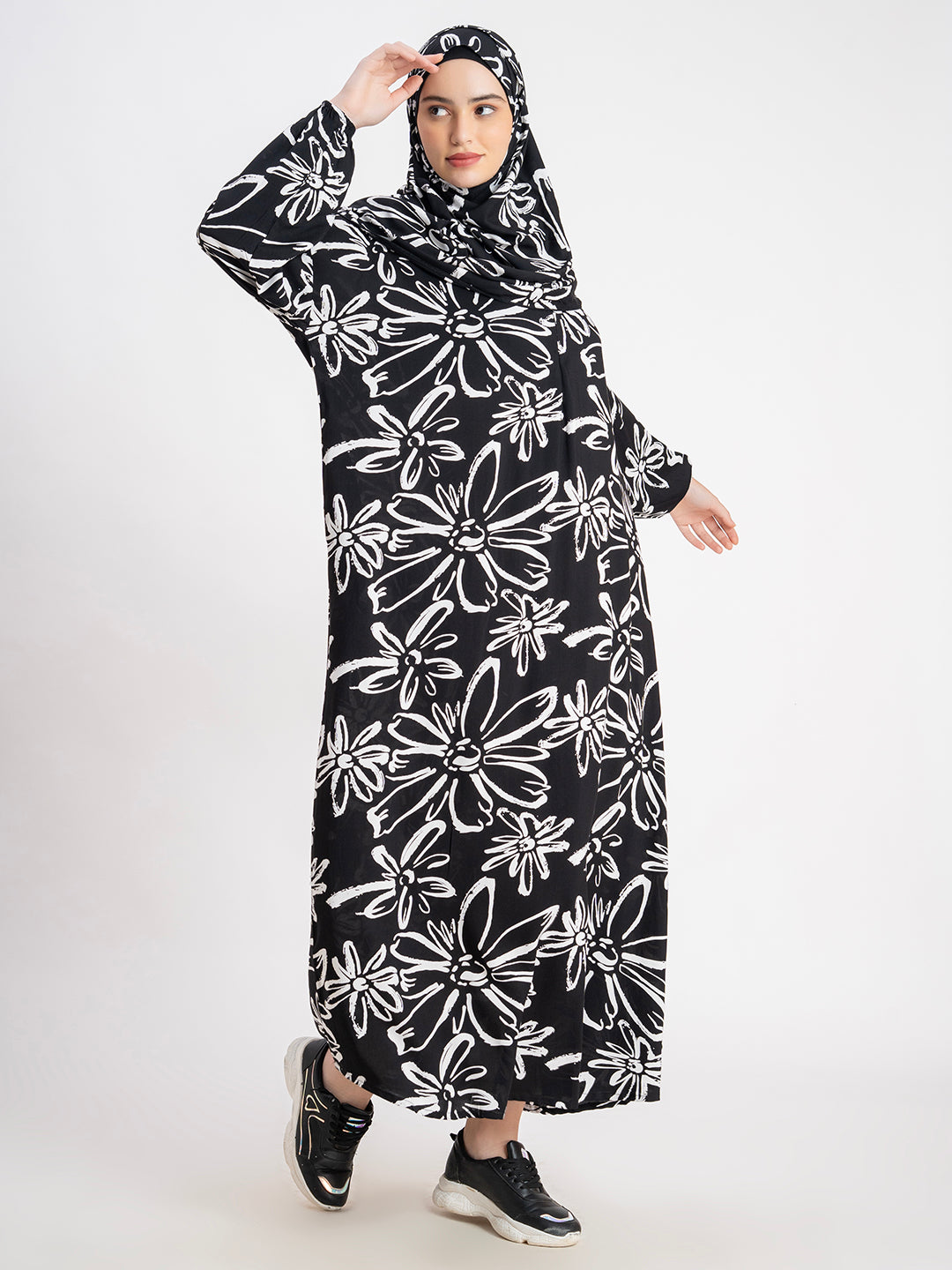 SANASH Collections Floral Printed With Scarf