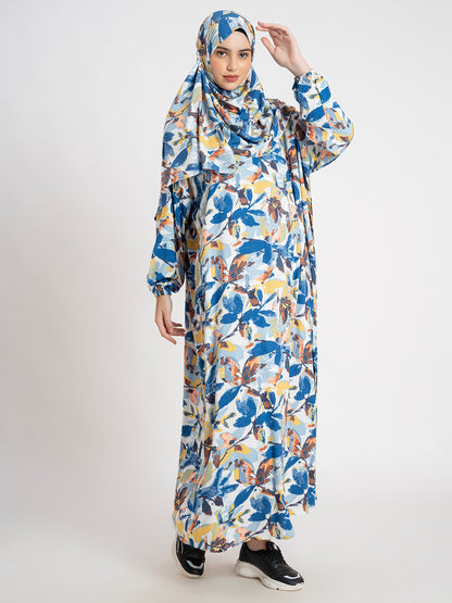SANASH Collections Floral Printed Burqa Gown