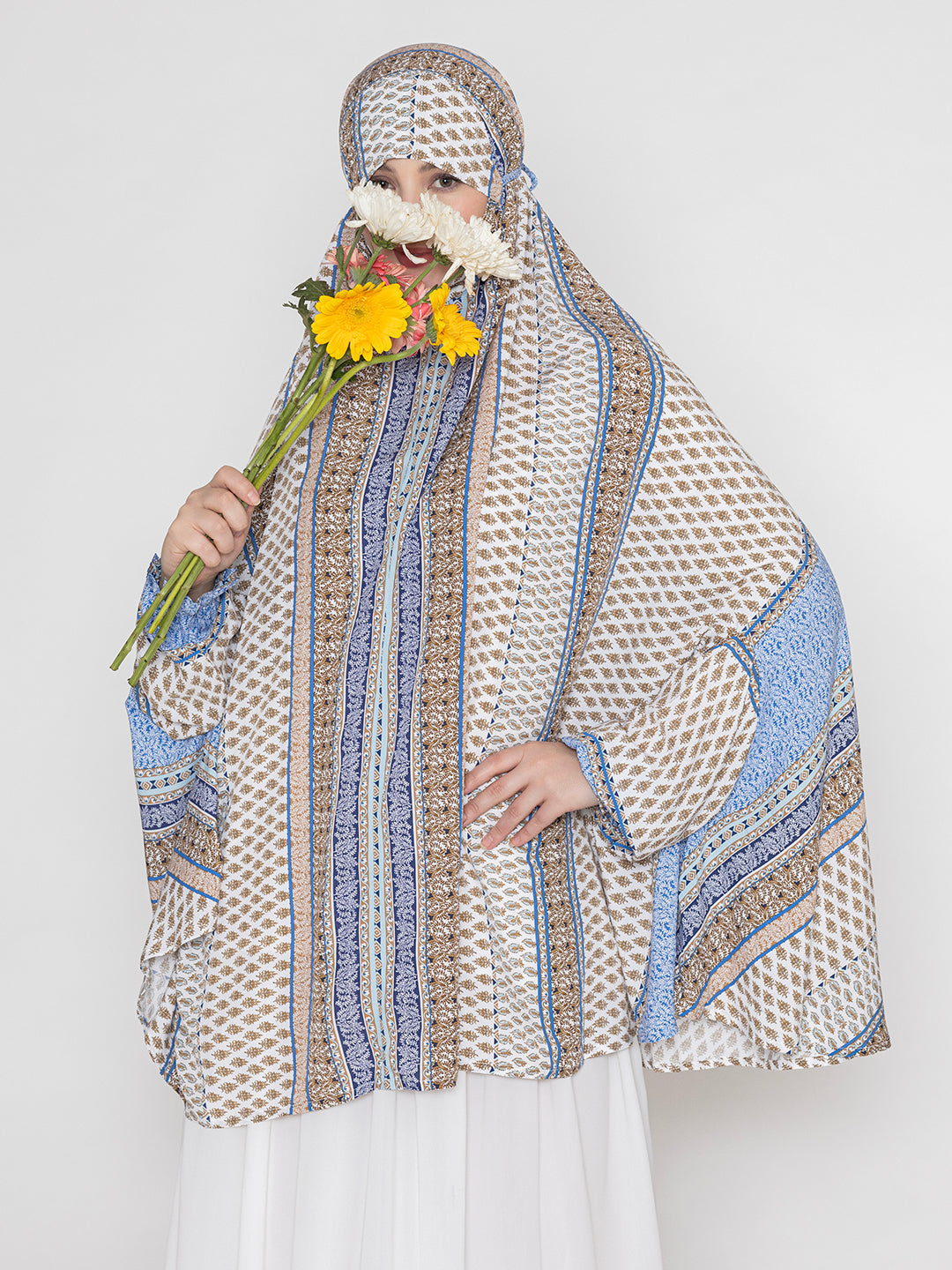 SANASH Collections Ethnic Motifs Printed Namaz Hijab