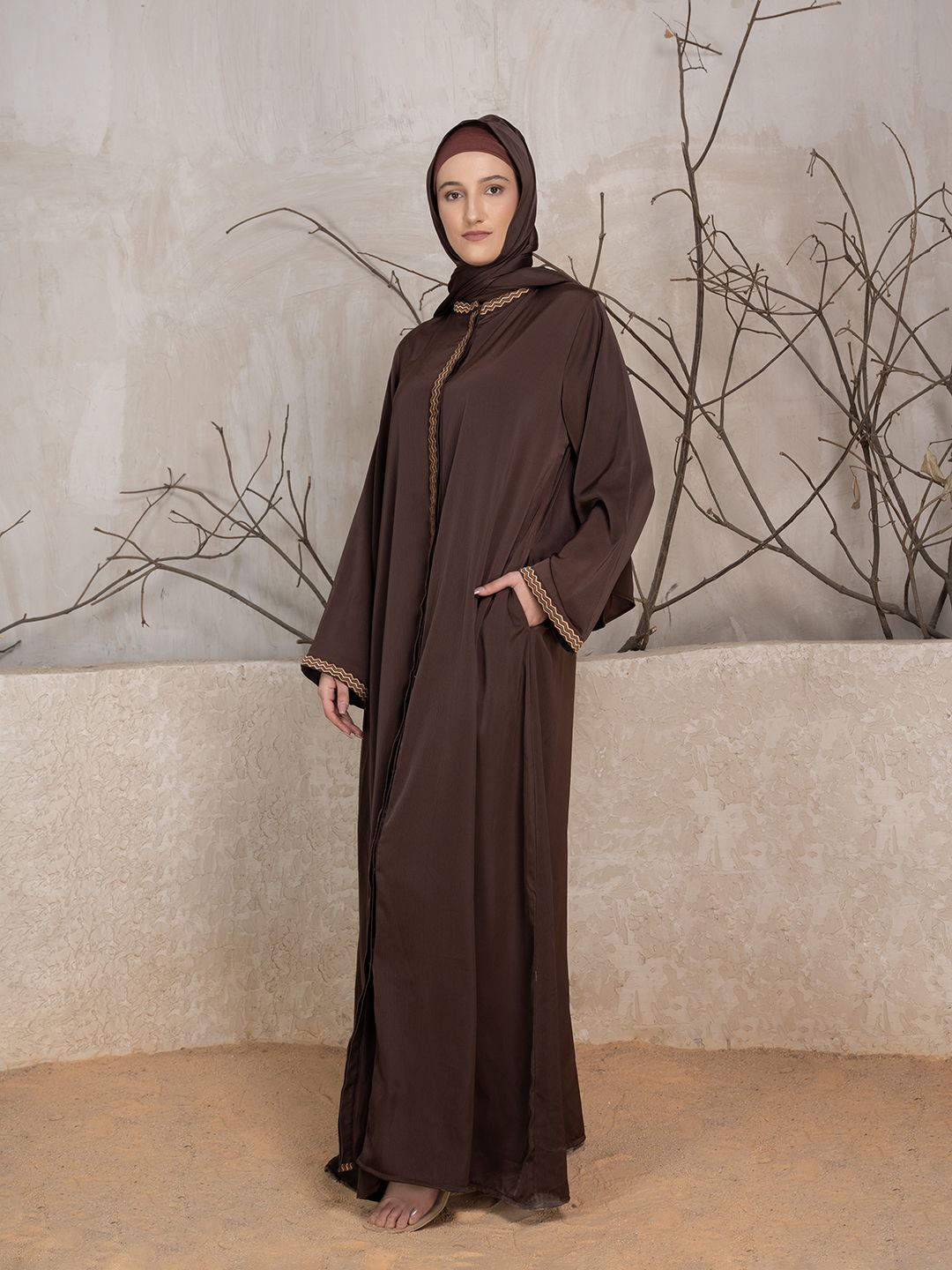 Women Embroidered Abaya Burqa