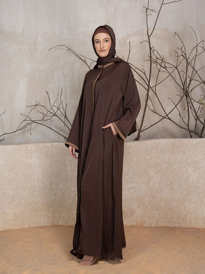 Women Embroidered Abaya Burqa