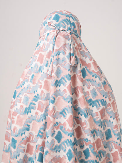 Pastel Abstract Namaz Dupatta– Soft & Flowy Prayer Wear
