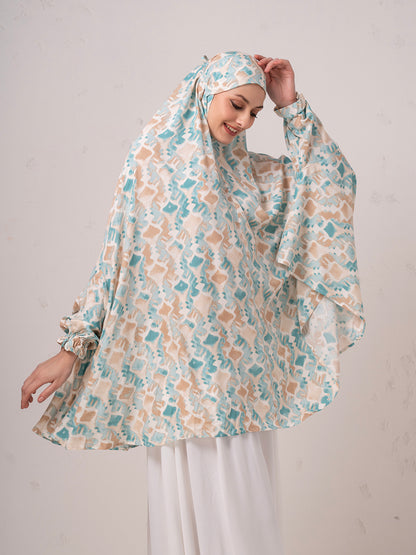 Elegant Abstract Print  Premium Viscose Rayon Namaz Dupatta  – Comfortable One-Piece Prayer Wear