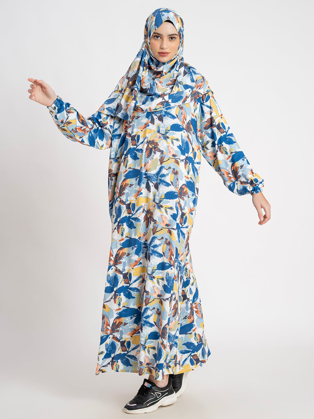 SANASH Collections Floral Printed Burqa Gown