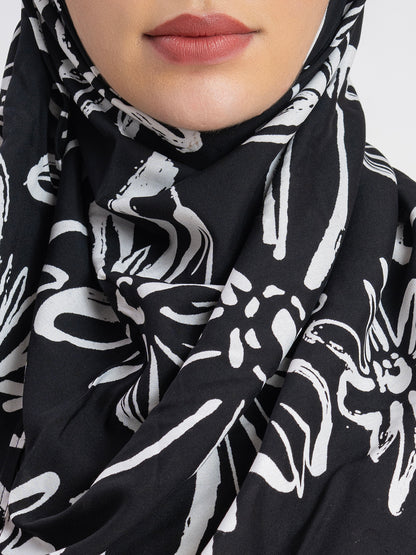 SANASH Collections Floral Printed With Scarf