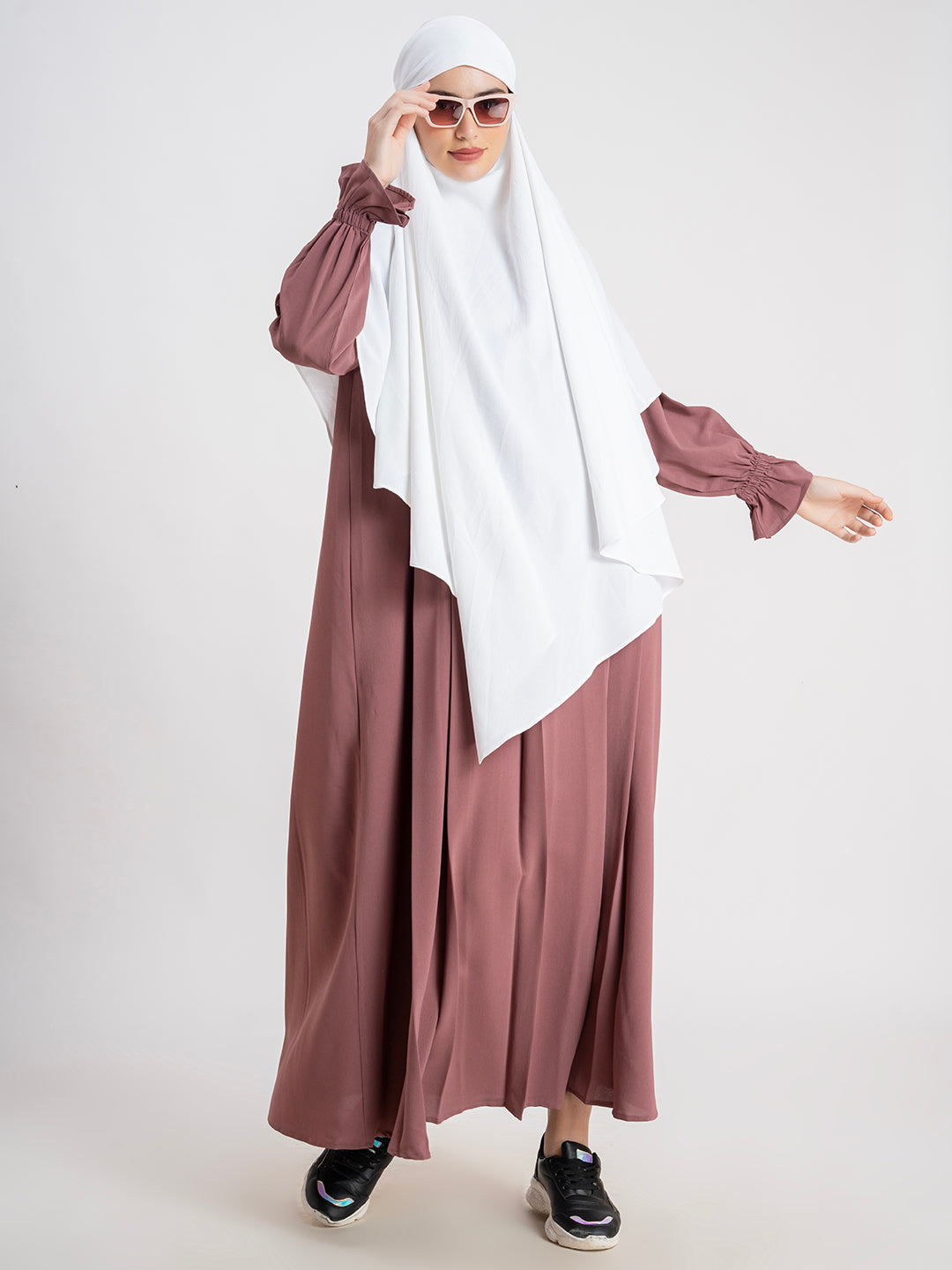 Single Layer Khimar in CYK fabric