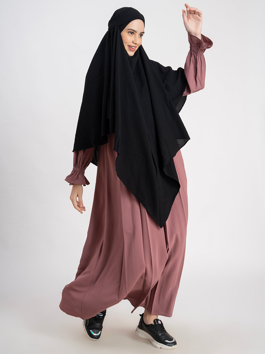 Single Layer Khimar in CYK fabric