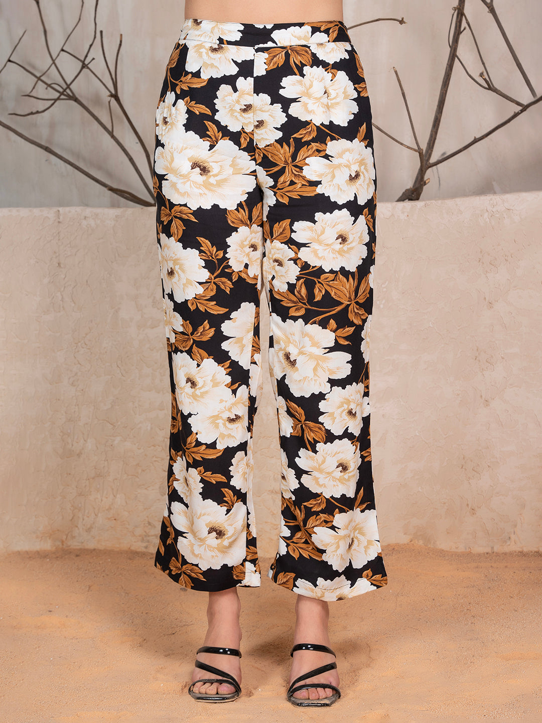 Floral Printed Tunic With Trousers Co-Ord Set