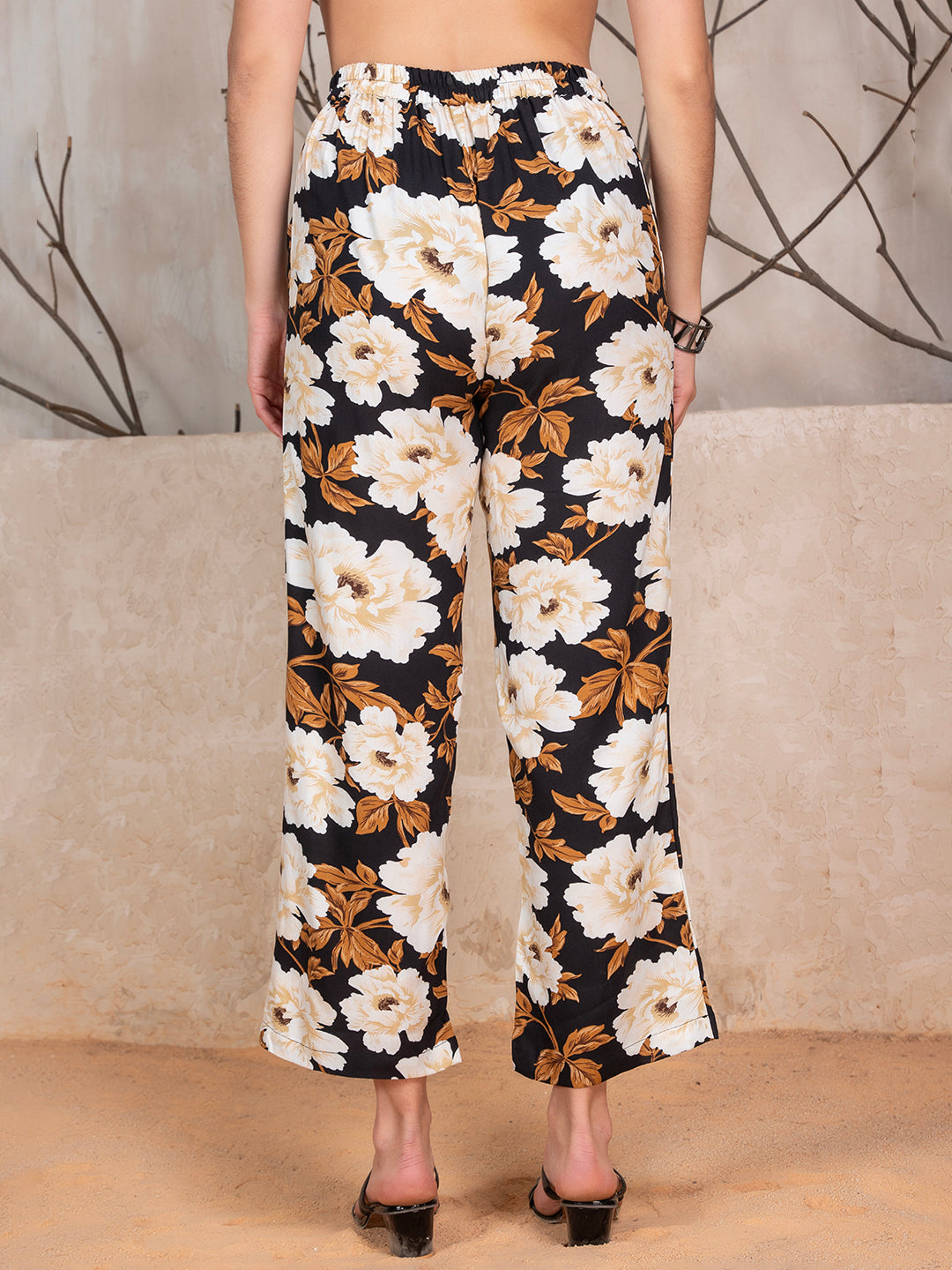 Floral Printed Tunic With Trousers Co-Ord Set