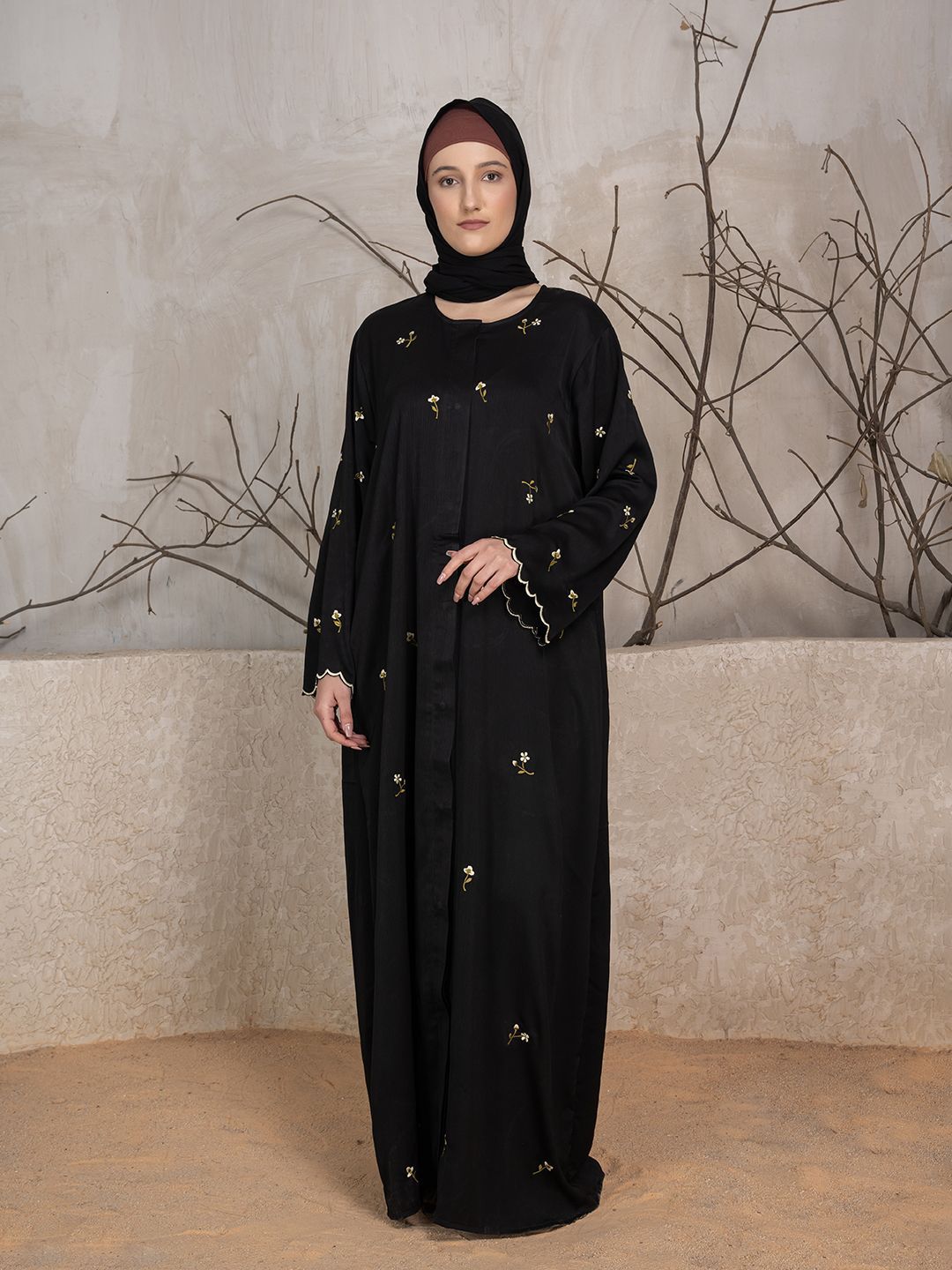 Women Embroidered Abaya Burqa