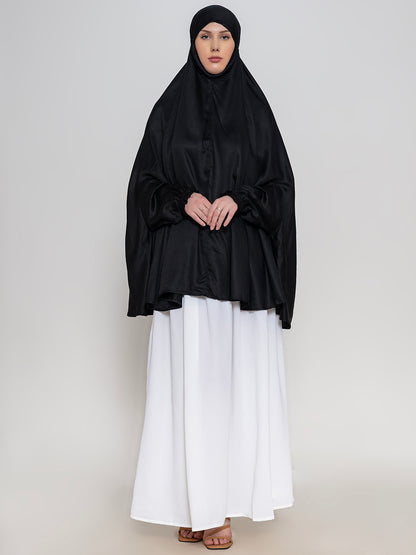 Elegant Modest Black Namaz Makhna