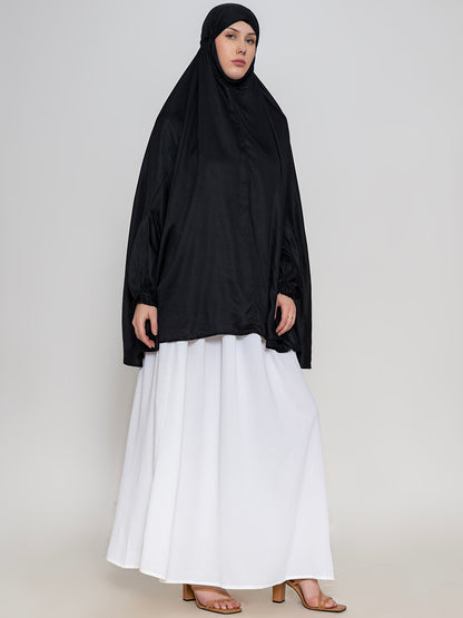 Elegant Modest Black Namaz Makhna