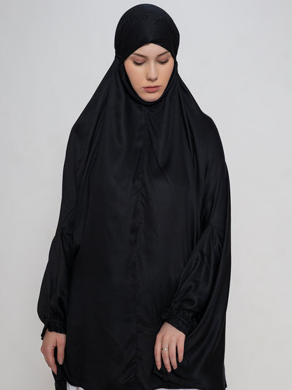 Elegant Modest Black Namaz Makhna