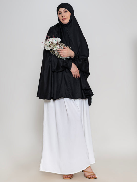 Elegant Modest Black Namaz Makhna