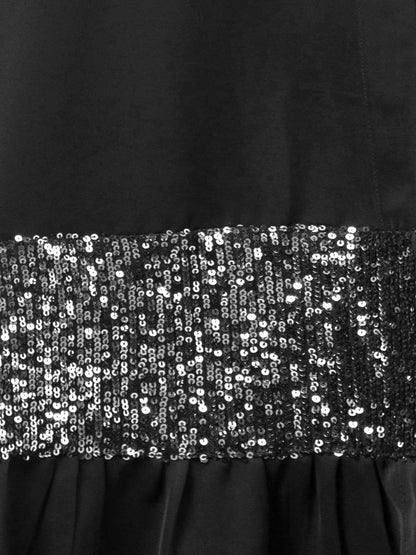 Embellished Flare Abaya Black