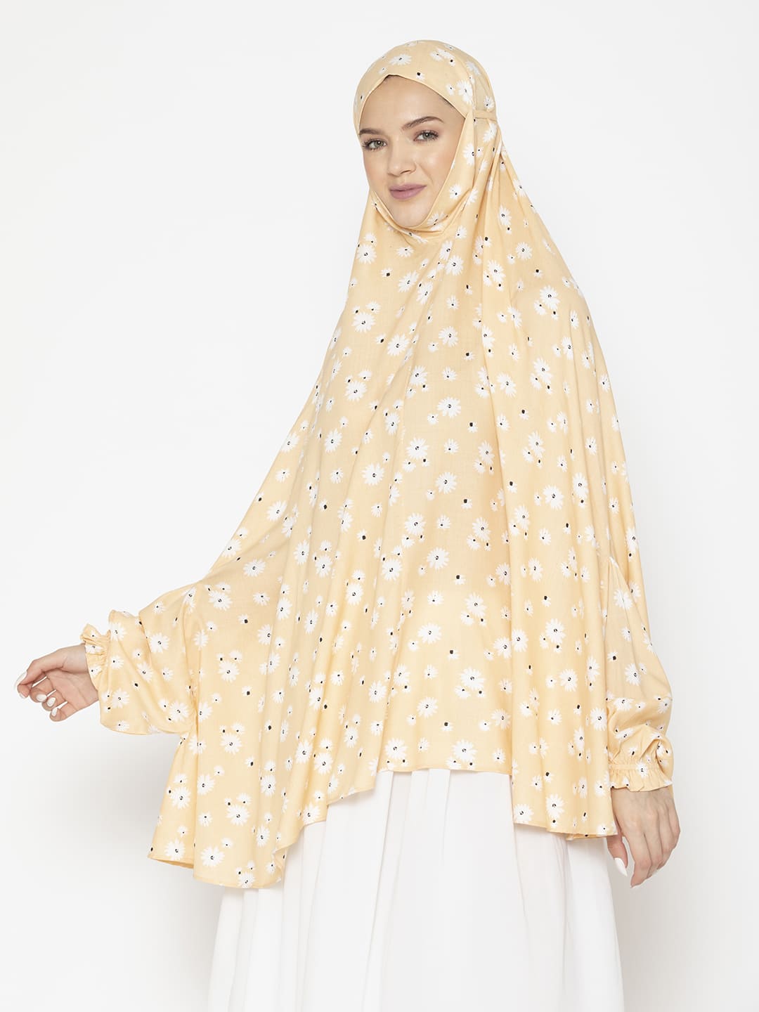 Minimal Floral Modest Namaz Dupatta
